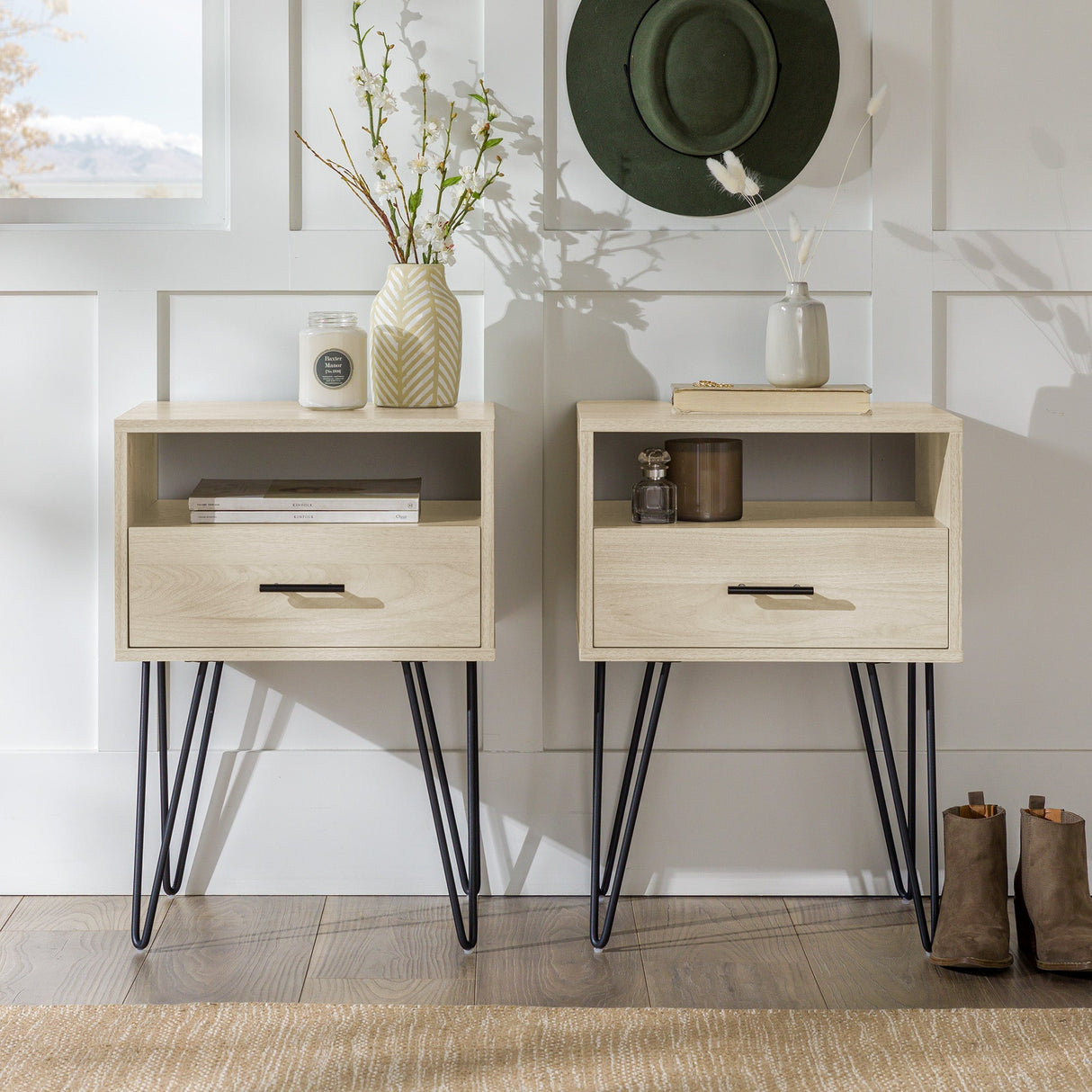 Croft Nightstand / Side Table, Set of 2-Occasional-Parc Decor