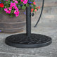 Cross Weave Round Outdoor Patio Umbrella Base-Outdoor-Parc Decor