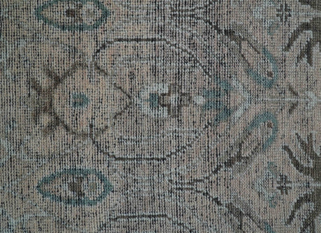 Crown Custom Made Traditional Design Pink Hand Knotted Wool Rug