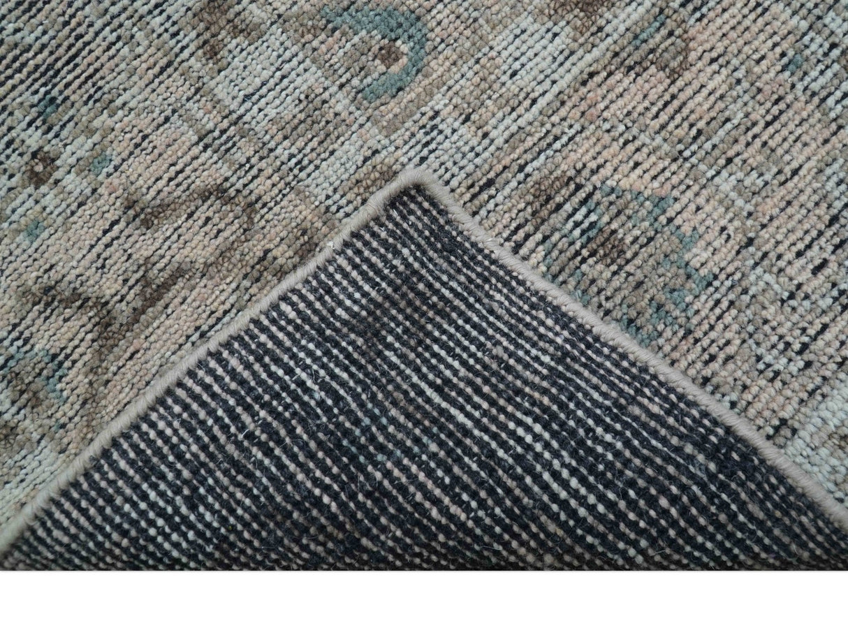 Crown Custom Made Traditional Design Pink Hand Knotted Wool Rug