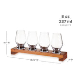 Crystal Spirit Glass Flight Set-product_type::serving_sets-Parc Decor