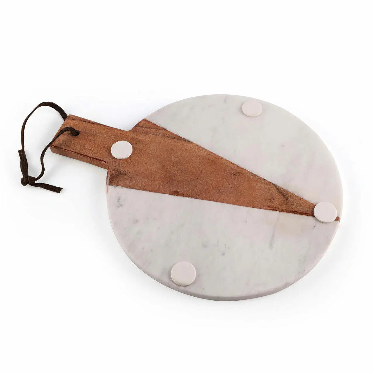 Cupid Marble Wood Round Platter-marble cutting board / platter-Parc Decor