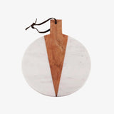 Cupid Marble Wood Round Platter-marble cutting board / platter-Parc Decor