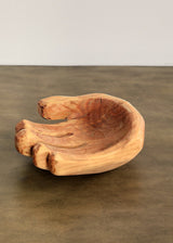 Cupped Hand Natural Eucalyptus Wood Bowl Sculpture-Décor Collection-Parc Decor