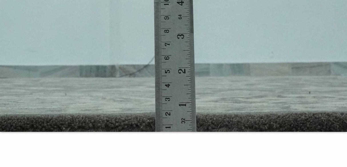 Custom Made Antique Design Charcoal and Beige Traditional Floral Hand Tufted Rug-Parc Decor