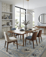 Custom Made Antique look Gray And Beige Hand Knotted Traditional Oushak Wool Area Rug