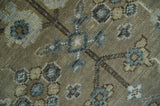 Custom Made Antique look Hand Knotted Beige, Ivory and Silver Oriental Oushak Multi Size Traditional Wool Area Rug