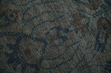 Custom Made Antique Style Gray, Taupe and Gray Traditional Design wool Rug
