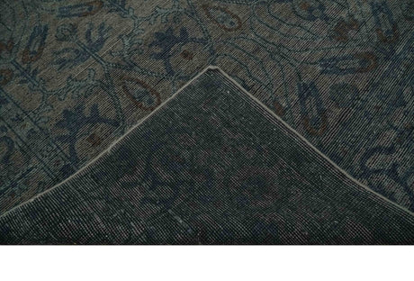 Custom Made Antique Style Gray, Taupe and Gray Traditional Design wool Rug