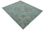 Custom Made Beige And Brown Traditional Floral Pattern Hand Tufted Wool Area Rug