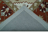 Custom Made Beige And Brown Traditional Oriental Design Hand Tufted Wool Area Rug