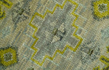 Custom Made Beige And Gray Traditional Hand Knotted wool area rug