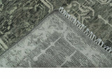 Custom Made Beige And Green Modern Geometrical Design Hand Knotted wool rug