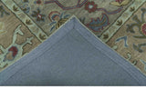 Custom Made Beige and peac Traditional Oushak Design Hand Tufted Wool Rug