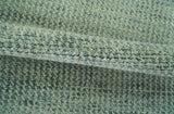 Custom Made Beige and Shades of Blue Stripes Design Contemporary wool area Rug