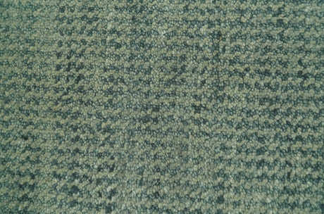 Custom Made Beige and Shades of Blue Stripes Design Contemporary wool area Rug