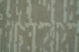 Custom Made Beige Modern Contemporary Hand Knotted Wool Area Rug