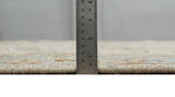 Custom Made Beige, Rust and Blue Traditional Style Hand Knotted Wool Area Rug