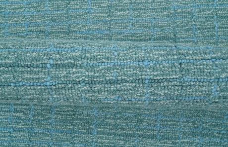 Custom Made Blue Modern Style Hand Tufted Wool Rug