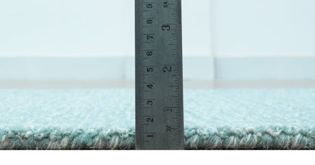 Custom Made Blue Modern Style Hand Tufted Wool Rug