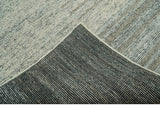 Custom Made Brown and Beige Contemporary Design Hand knotted Wool Area Rug