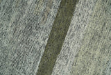 Custom Made Brown and Beige Contemporary Design Hand knotted Wool Area Rug