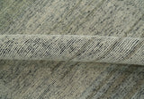 Custom Made Brown and Beige Contemporary Design Hand knotted Wool Area Rug