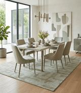Custom Made brown And Ivory Modern Abstract Pattern Hand Tufted Wool Area Rug