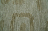 Custom Made brown And Ivory Modern Abstract Pattern Hand Tufted Wool Area Rug