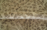 Custom Made Camel and Taupe Modern leopard Design Hand knotted wool area rug