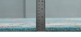 Custom Made Colorful Blue and Beige Hand knotted Traditional Oushak wool Area Rug