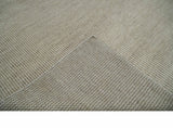 Custom Made Contemporary Brown and Ivory Hand Knotted Rug Area Rug