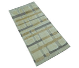 Custom Made Contemporary Design Beige And Gray Hand knotted wool Area Rug