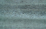 Custom Made Contemporary Solid Blueish Silver Hand knotted wool Area Rug