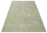 Custom Made Earthy Hand Knotted Beige and Ivory Traditional Multi Size Wool Area Rug-Area Rug-Parc Decor