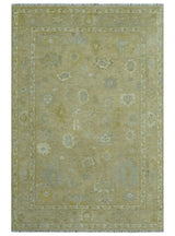 Custom Made Earthy Hand Knotted Beige and Ivory Traditional Multi Size Wool Area Rug-Area Rug-Parc Decor