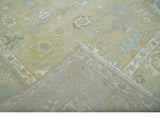 Custom Made Earthy Hand Knotted Beige and Ivory Traditional Multi Size Wool Area Rug-Area Rug-Parc Decor