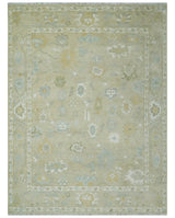 Custom Made Earthy Hand Knotted Beige and Ivory Traditional Multi Size Wool Area Rug-Area Rug-Parc Decor