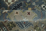 Custom Made Fine Knots Hand Knotted Ivory, Taupe and Olive Traditional Wool Rug