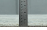Custom Made Gray, Ivory and Silver Hand knotted Traditional Medallion wool Area Rug