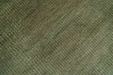 Custom Made Hand Knotted Blue and Brown Stripes Design Contemporary Area Rug