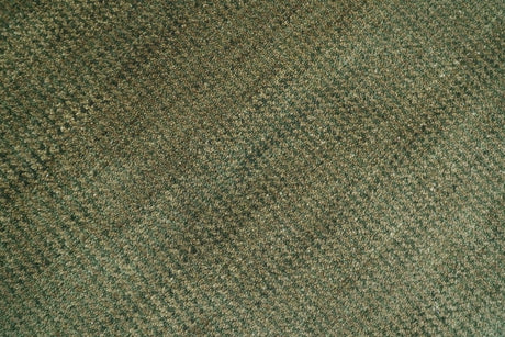 Custom Made Hand Knotted Blue and Brown Stripes Design Contemporary Area Rug