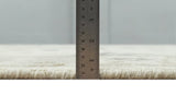 Custom Made Hand Knotted Ivory and Charcoal Traditional Tribal Natural Wool Area Rug, Kids, Living Room and Bedroom Rug