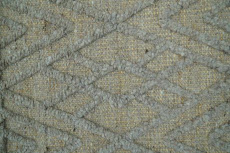 Custom Made Hand Knotted Modern Contemporary Gray Wool Area Rug