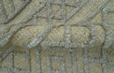 Custom Made Hand Knotted Modern Contemporary Gray Wool Area Rug