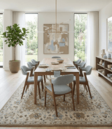 Custom Made Hand Tufted Earthy Camel and Beige Traditional Wool Oushak Rug