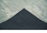 Custom Made Hand Tufted Ivory, Beige and Charcoal Modern Abstract Design Rug
