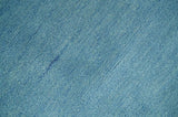 Custom Made Hand Tufted Solid Plane Light Blue Woolen wool Area Rug