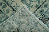 Custom Made Ivory And Gray Turkish Khotan Design Hand Knotted Wool Rug