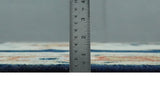 Custom Made Ivory, Blue, Beige and Rust Hand Knotted Traditional Heriz Wool Area Rug